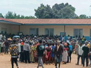 Les requérants au centre d'enrôlement dans la ville de Goma