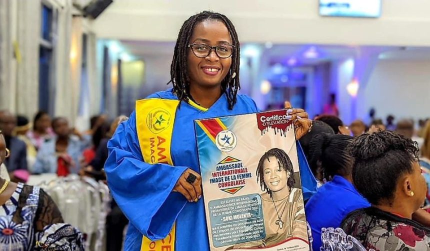 Soki Mulekya élevée au rand d'ambassadrice internationale promotrice de l'image positive de la femme congolaise 2023