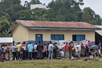 Centre d'enrôlement au quartier lac vert à Goma