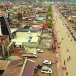 Vue aérienne de la ville de BUTEMBO