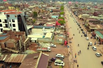 Vue aérienne de la ville de BUTEMBO