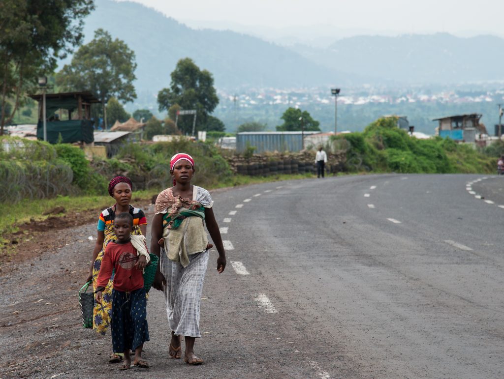 La route Goma-Rutshuru dans le Territoire de Nyiragongo