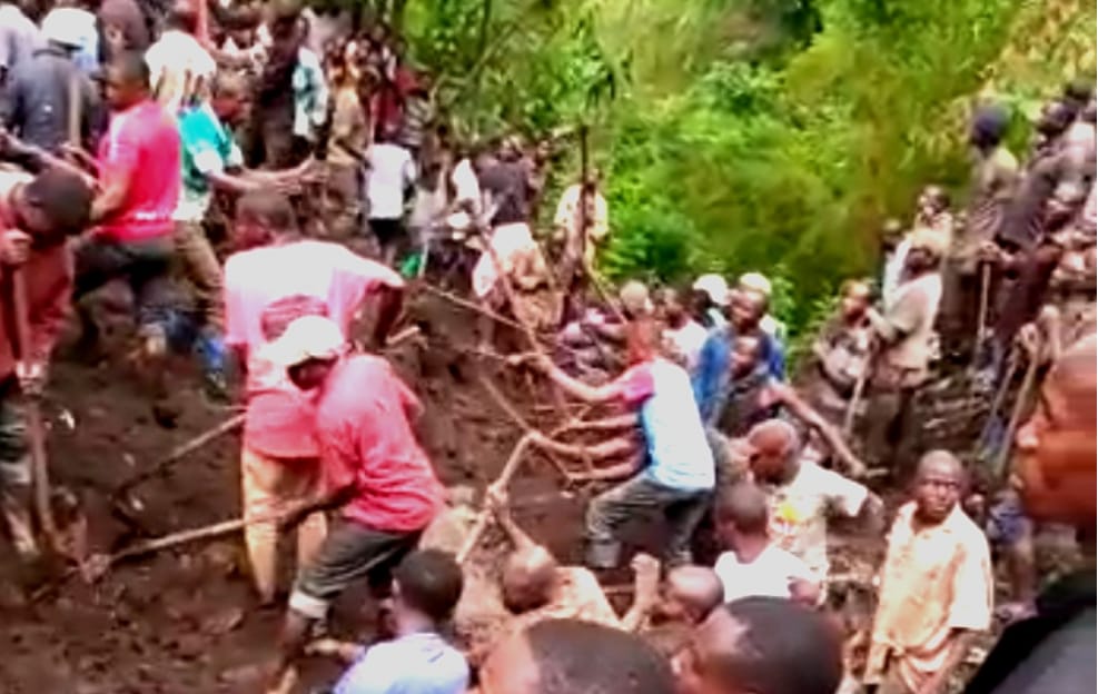 Eboulement de terre a BULWA dans le Territoire de MASISI