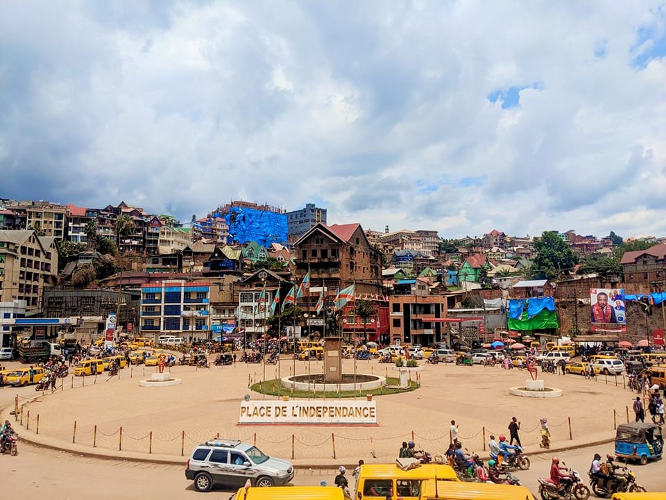 Au Rond-Point dans la ville de Bukavu