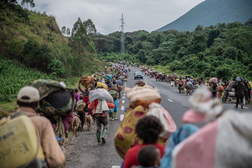 Plus de 10.000 déplacés fuyant les affrontements entre FARDC et M23