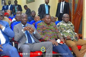 Le secrétaire général de la confédération africaine de football a eu un agenda très chargé à Kinshasa