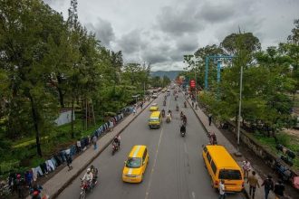 Prise aérienne de la ville de Goma