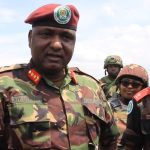 Le commandant de la force régionale de la communauté des États des pays d'Afrique de l'est (EAC), le Général Jeff Nyagah du continent kényan