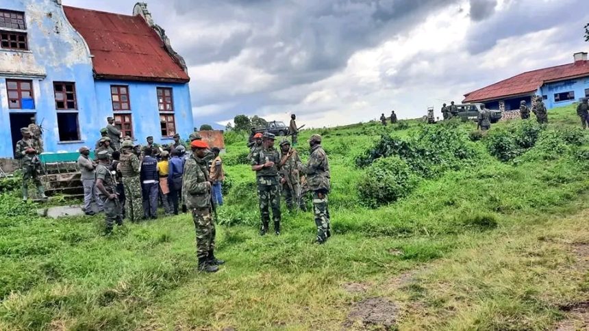 Les rebelles du M23 à Rumangabo