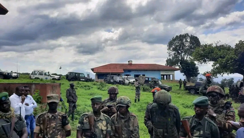 Les rebelles du M23 a Rumangabo