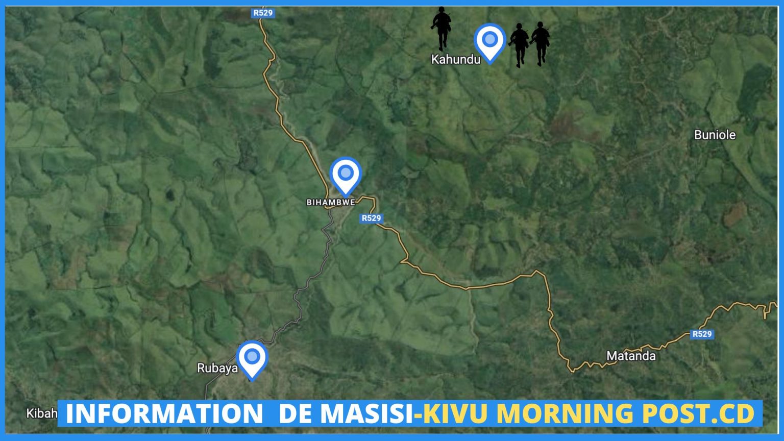 Google map qui motre -masisi-rubaya,bihabwe et kahunda_kivumorningpost