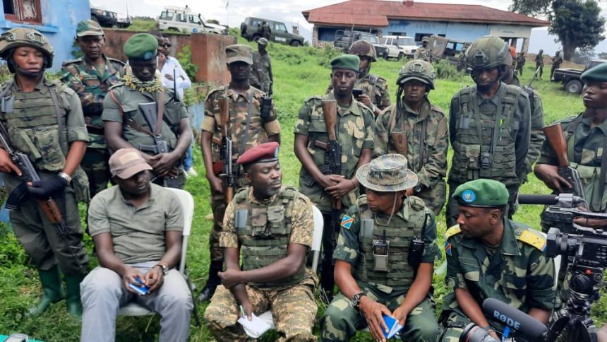 Les rebelles du M23 a Rumangabo