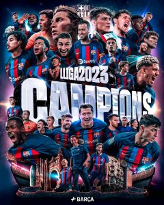 Espagne : Le FC Barcelone sacré Champion d'Espagne Le FC Barcelone sacré Champion d'Espagne