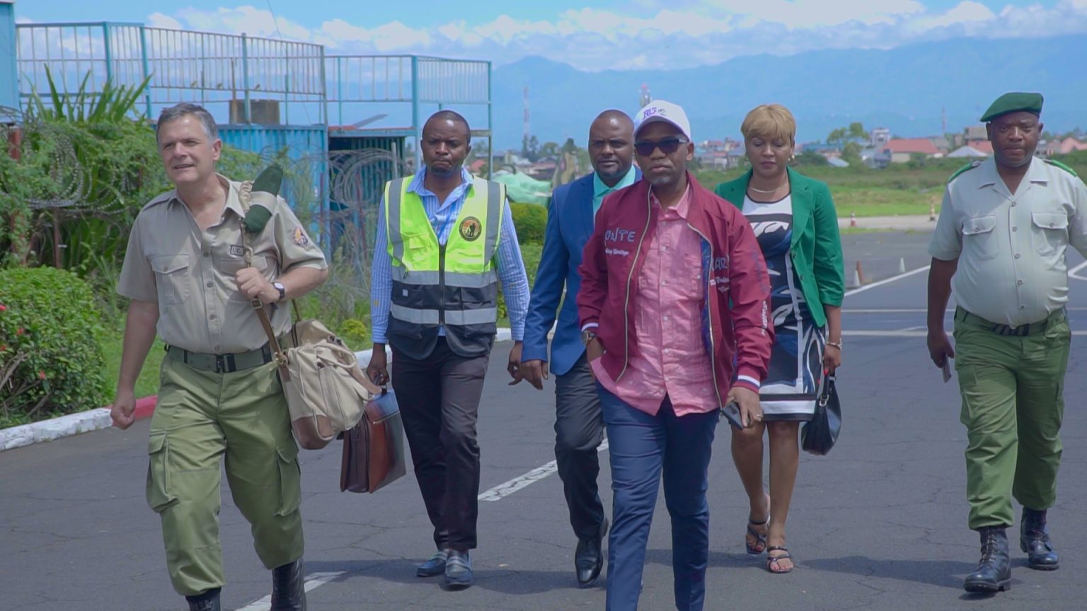 Le directeur général de I'ICCN Yves Milan Ngangay en séjour à Goma pour compatir avec les victimes