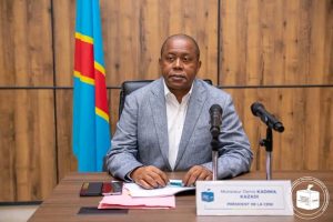 RDC : La CENI reprogramme finalement les élections des sénateurs, gouverneurs et Vice-gouverneurs du 31 Mars au 7 avril 2024 Dénis Kadima Kazadi, président de la Commission Électorale Nationale Indépendante (CENI)