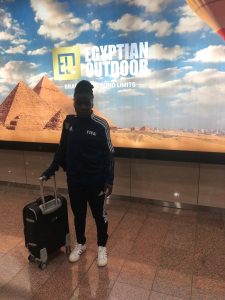 L'arbitre internationale congolaise Rachel Zihindula séjourne en Egypte