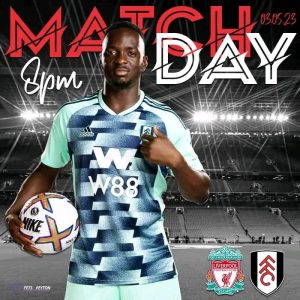 le club Fulham du congolais Neeskens Kebano était sur la pelouse de Liverpool