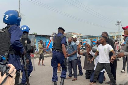 Manifestations dans la ville, province de Kinshasa