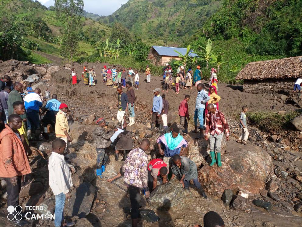 Plus de 319 personnes ont perdu la vie après la forte pluie abattue dans le territoire de KALEHE.