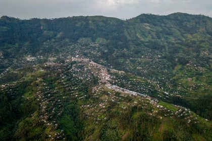 Prise aérienne du territoire de Masisi Centre