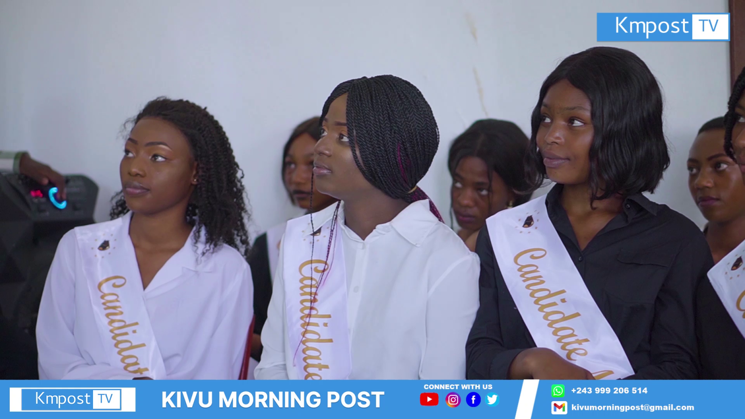 Les candidates au concours Miss Kivu qui réunit les provinces du Nord-Kivu et du Sud-Kivu
