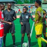 arbitre internationale par la fédération internationale de football association, la congolaise Rachel Zihindula