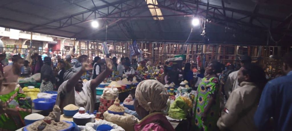 Dans le marché Olive Lembe, communément appelé Alanine en ville de Goma