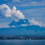 Vue aérienne de la ville de Goma et du territoire de Nyiragongo