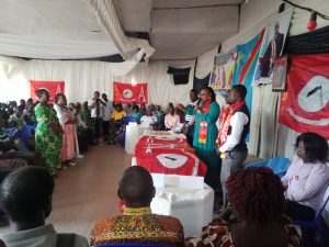Beni: Jolie Kitwandumba arrive pour encourager les membres du parti AFDC à s'approprier le processus électoral IMG-20230612-WA0014