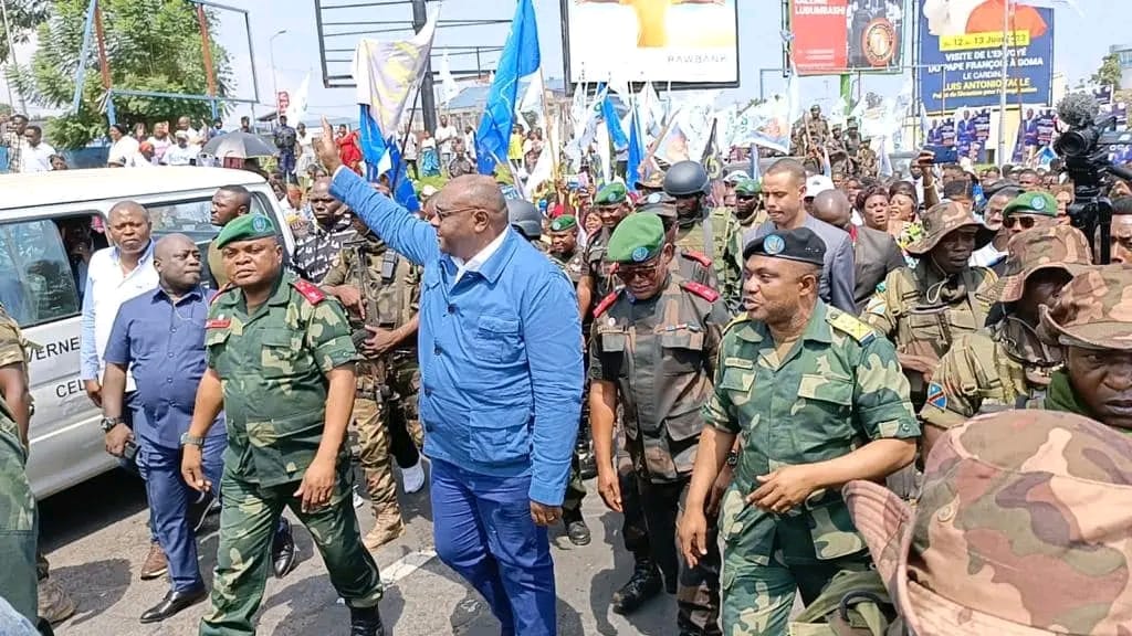 Le ministre de la défense nationale accompagné par le commandant de forces armées de la RDC séjourne à Goma 