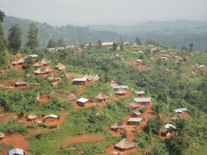 Un village dans le territoire de Lubero