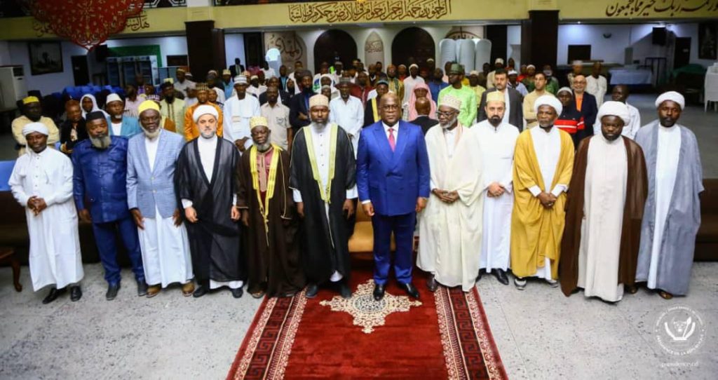 Le Président Tshisekedi a célébré la Fête d'Eid el-Kebir à la mosquée Rassoul avec toutes les branches de la communauté islamique de la RDC