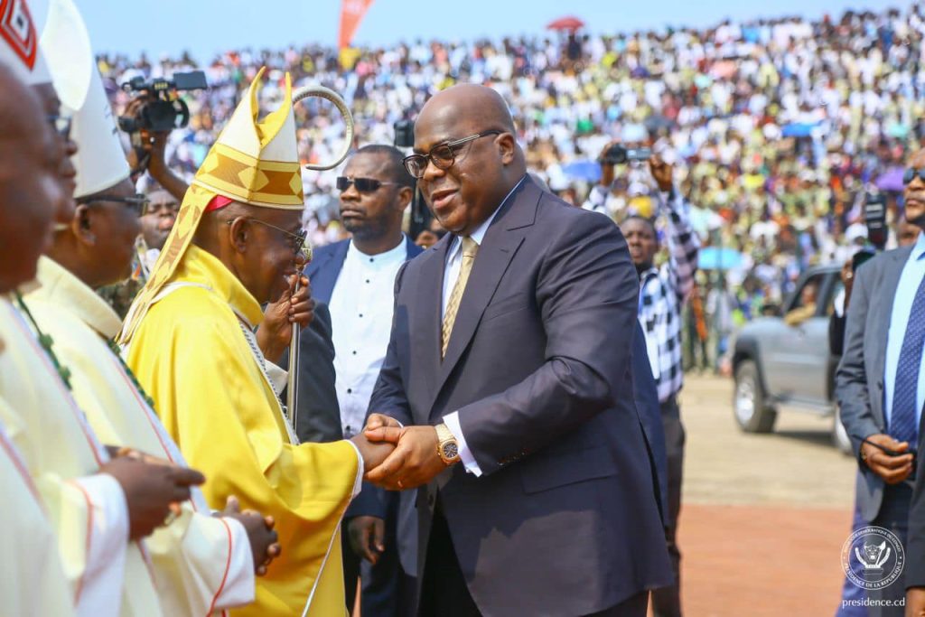 Le Président Félix Tshisekedi prend part, en ce moment à Mbuji-Mayi au Kasaï-Oriental