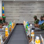 Photo d'illustration : Le chef d'état-major des FARDC, le général Célestin Mbala Mussense est en visite officielle au Rwanda