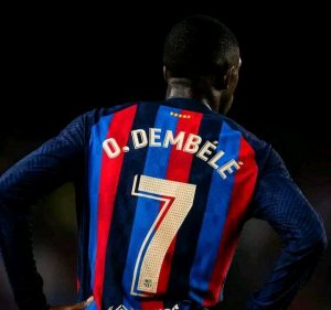 L'attaquant international français Ousmane Dembelé