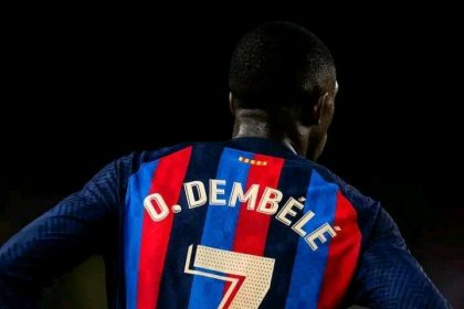 L'attaquant international français Ousmane Dembelé