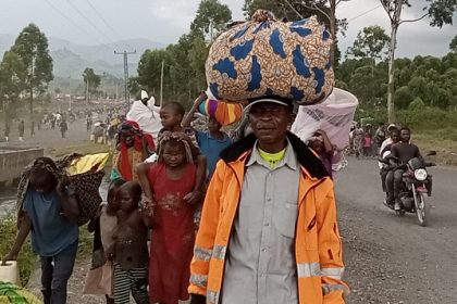 La population est en déplacement massif en fuite vers Masisi territoire