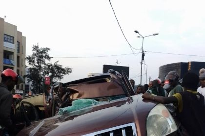 Accident de circulation au rond-point signers en ville de Goma