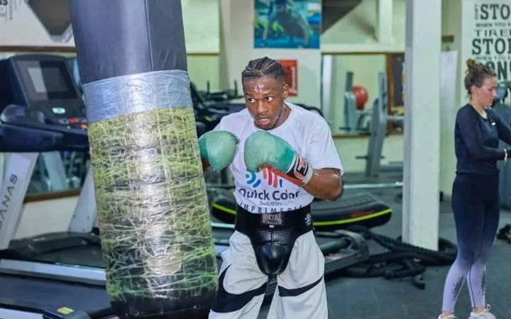 Gaël Assumani en pleine préparation de son combat du 12 Août 