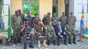 Une équipe technique d'évaluation de la Communauté de l'Afrique de l'EST, conduite par le Chef de la Délégation et Représentant Personnel du Chef d'État-Major des Chefs de Défense des pays membres de l'EAC