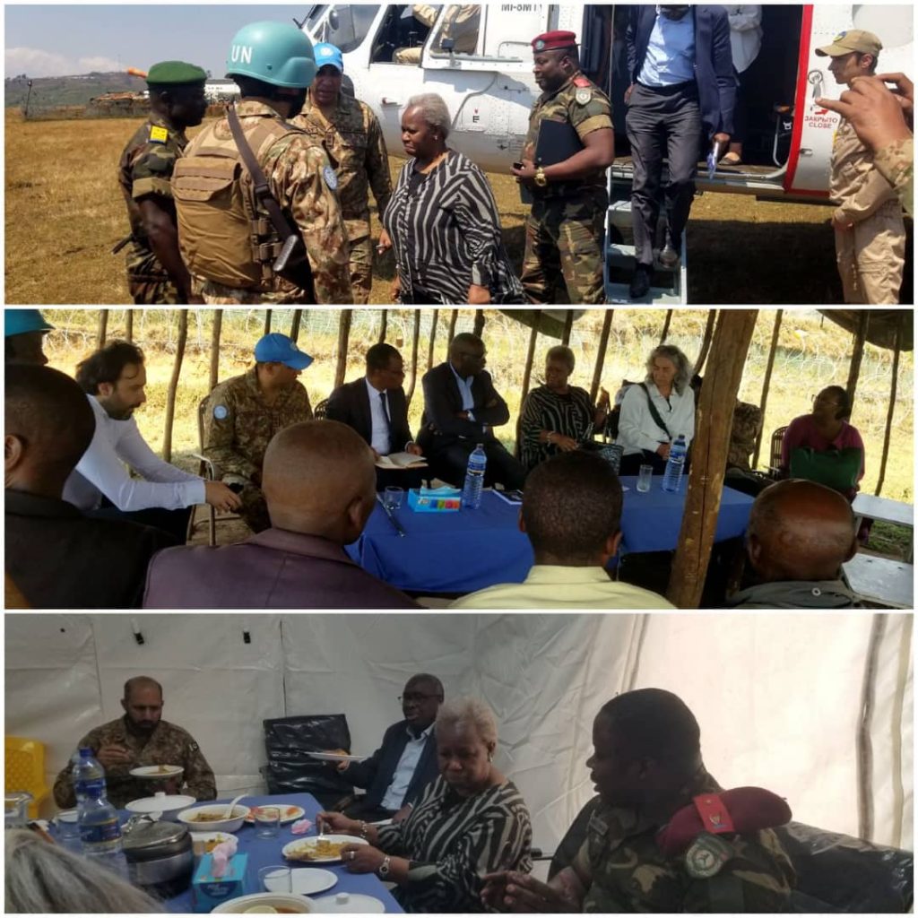 BINTOU KEITA à Mikenge dans la province du Nord Kivu pour une visite officielle