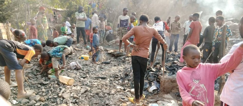 4 personnes perdent la vie dans un incendie des maisons à Panzi