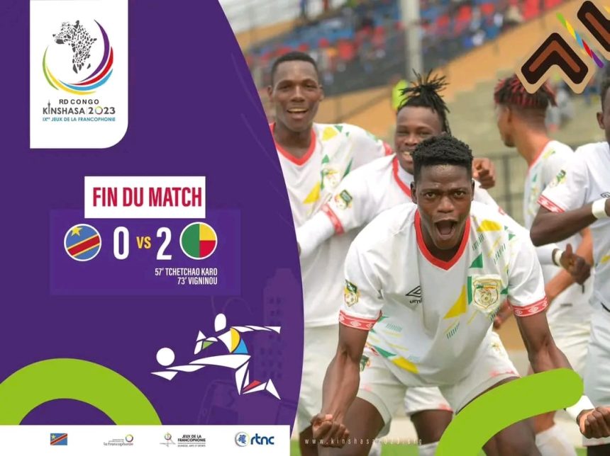 Les Léopards U20 déçoivent dans leur premier match contre le Bénin lors des Jeux de la Francophonie