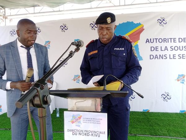 Le Maire de Goma, le commissaire divisionnaire adjoint Kabeya MAKOSA François, conseille les jeunes entrepreneurs de sa ville