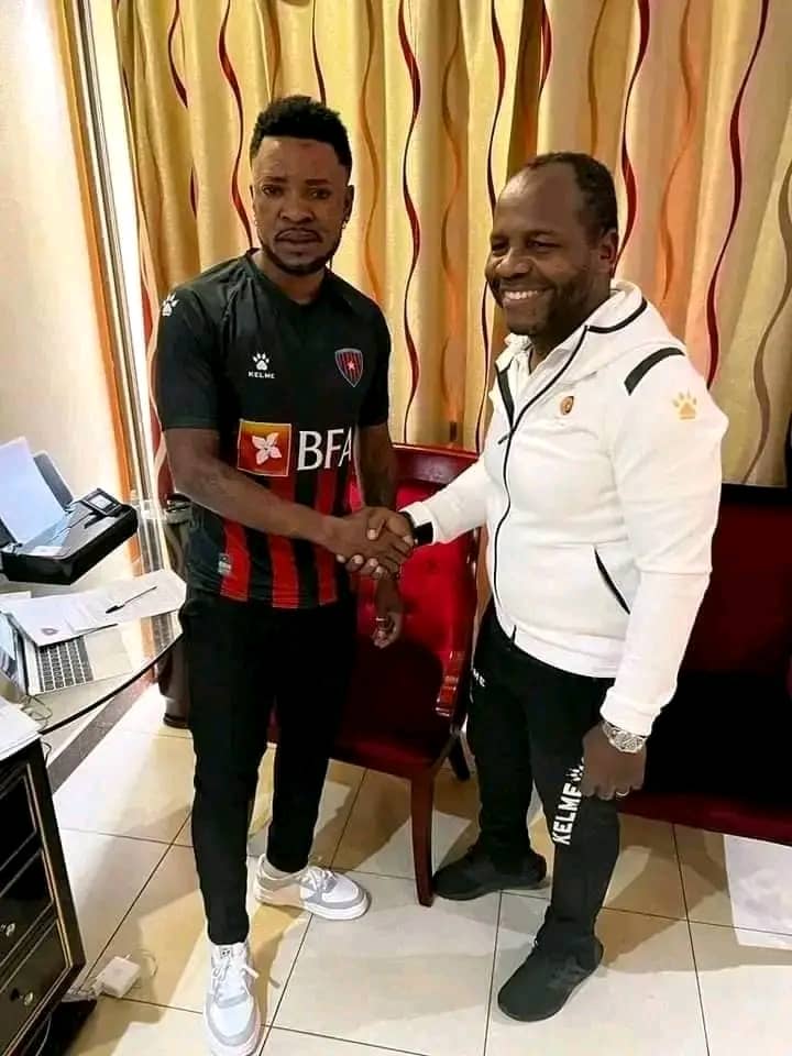 Merveille Kikasa wamba qui était un candidat sérieux du capitanat de l'AS Vclub après le départ de l'expérimenté Ebunga simbi