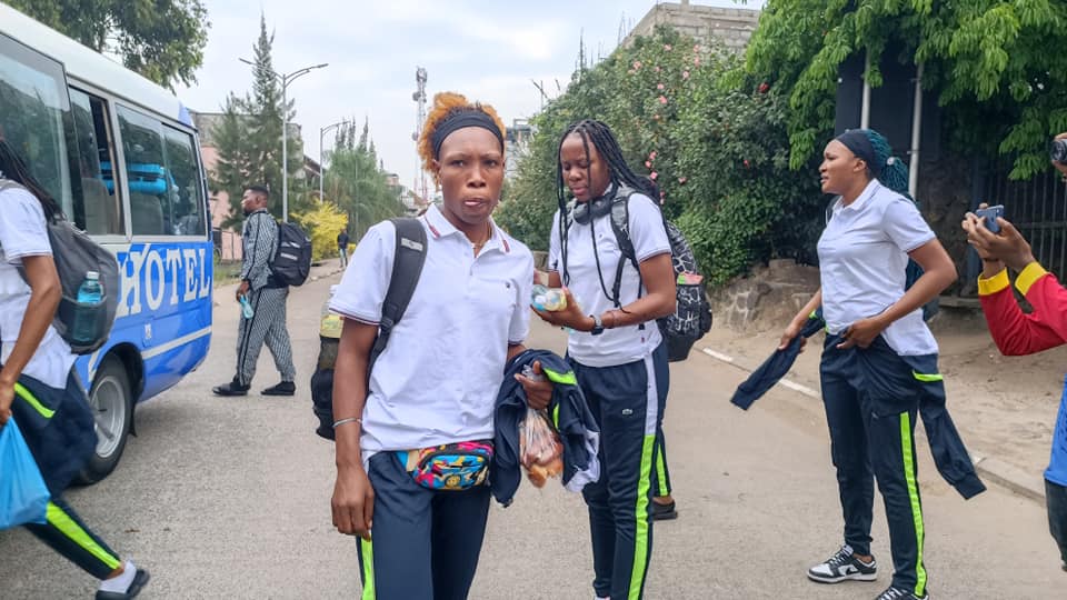 Les léopards dames en route pour Kigali