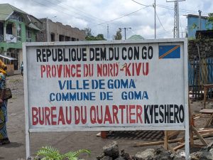 Quartier Kyeshero, dans la commune de Goma