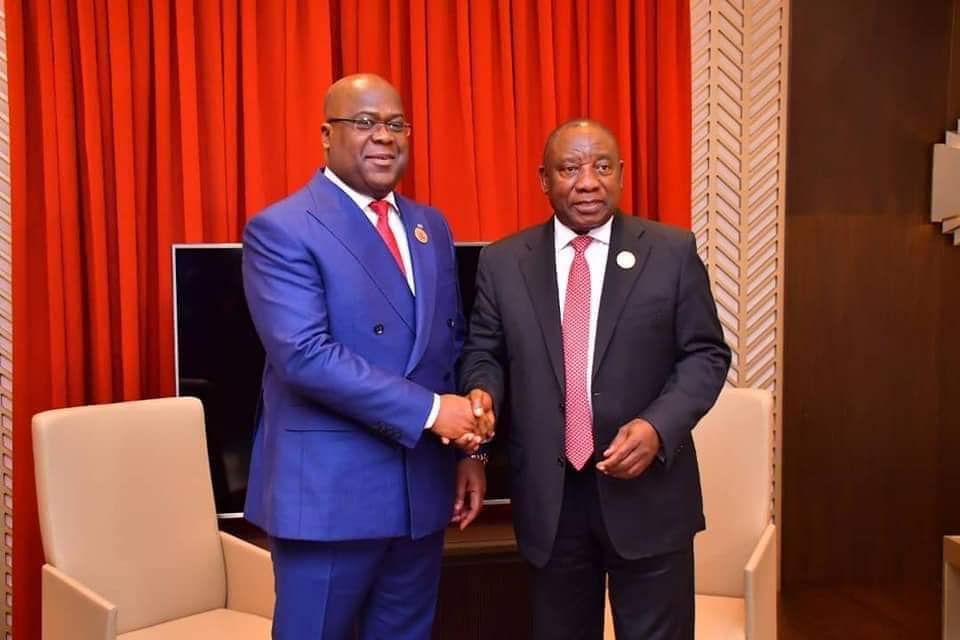 Le Chef de l'Etat sud africain sera reçu en tête-à-tête ce jeudi au Palais de la Nation par son homologue Félix Antoine Tshisekedi Tshilombo.