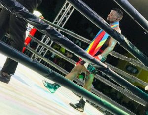 Le boxeur expérimenté Cissé Muhindo Cédric sur le Ring en Ouganda