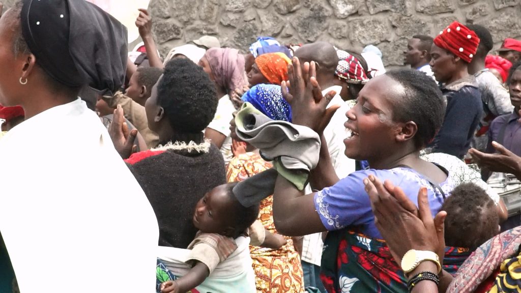 À Goma, les déplacés marchent pour exiger leur retour dans les villages occupés par le M23